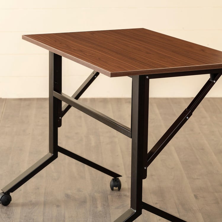 Helios Spacio Portable Folding Study Table - Brown