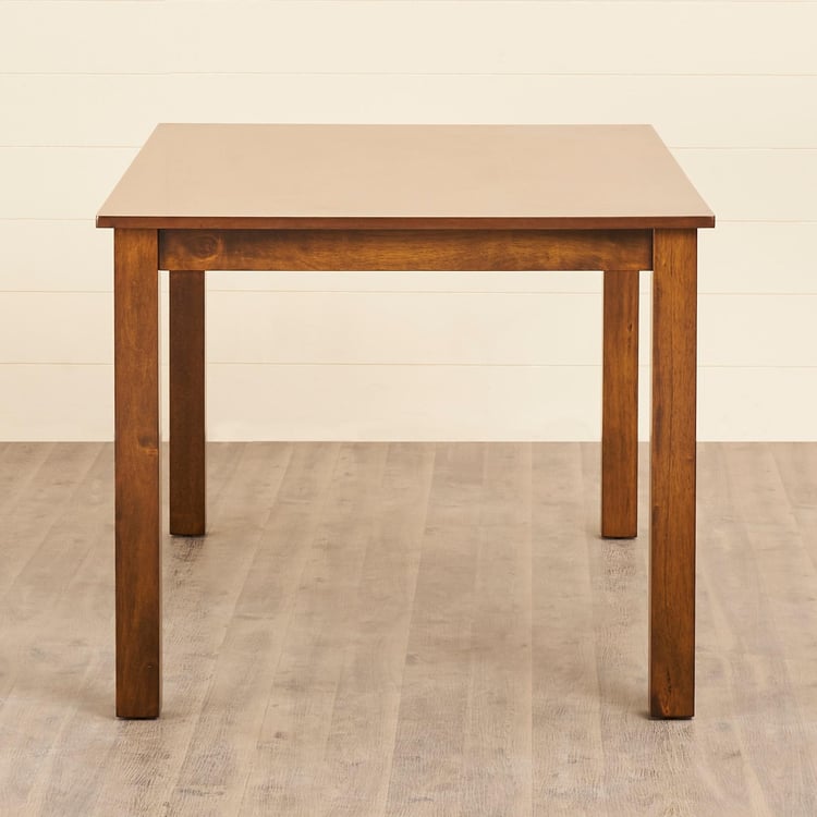 Quadro Rubber Wood 6-Seater Dining Table - Brown