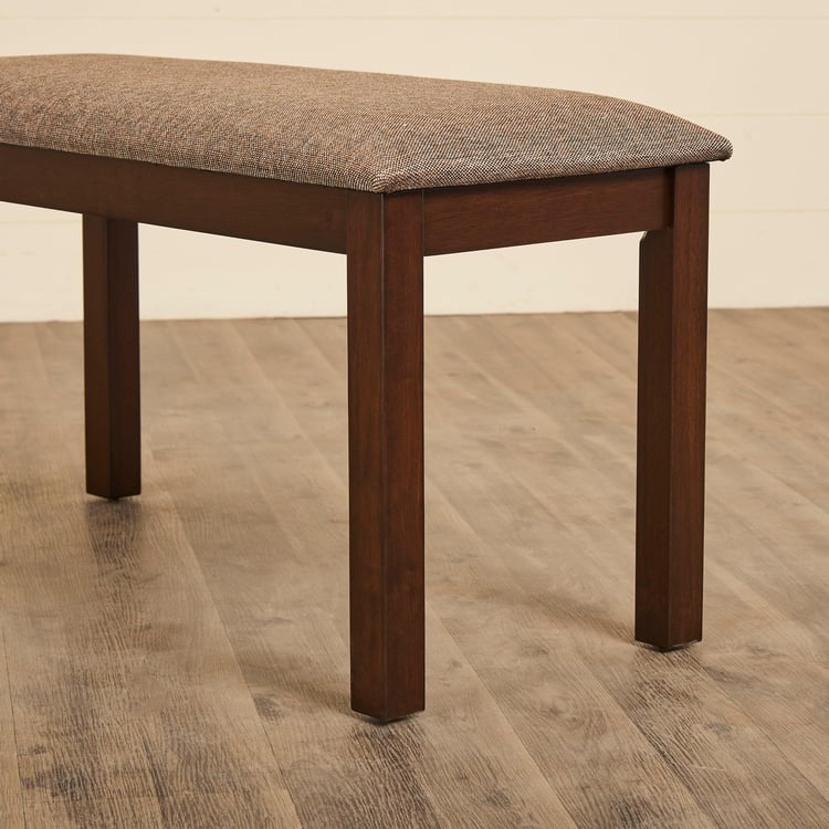 Cornell Rubber Wood Dining Bench - Brown