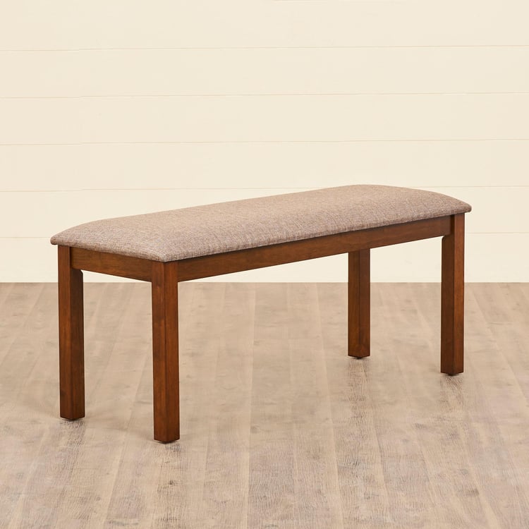 Quadro Rubber Wood Big Dining Bench - Brown