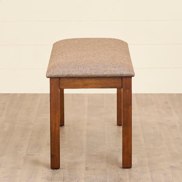 Quadro Rubber Wood Small Dining Bench - Brown