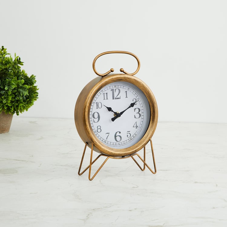 Casablanca Metal Stand Table Clock