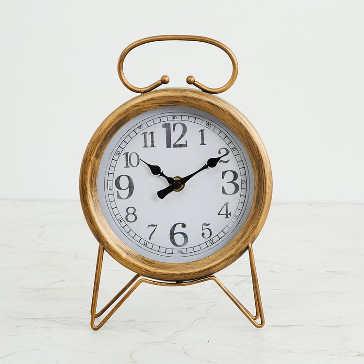 Casablanca Metal Stand Table Clock