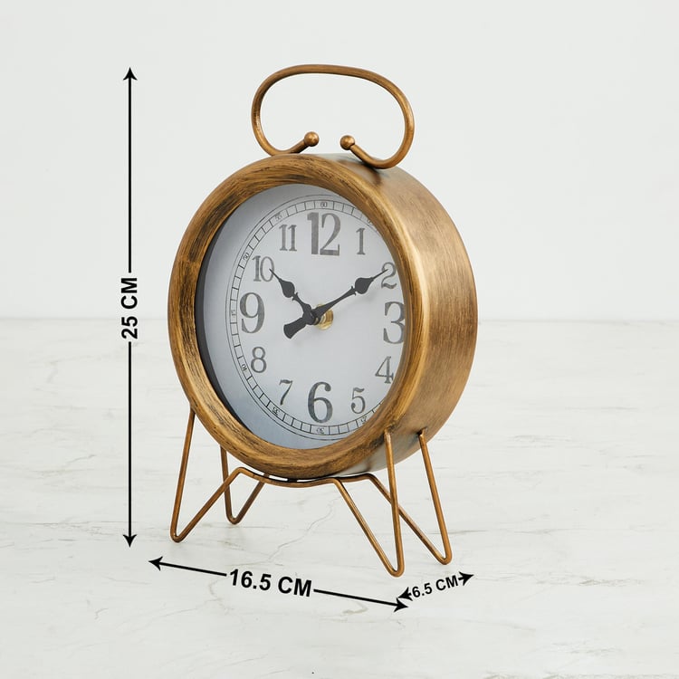 Casablanca Metal Stand Table Clock