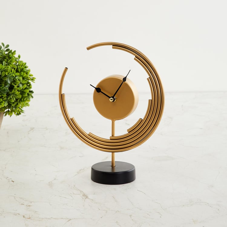 Casablanca Metal Table Clock - 20x25cm