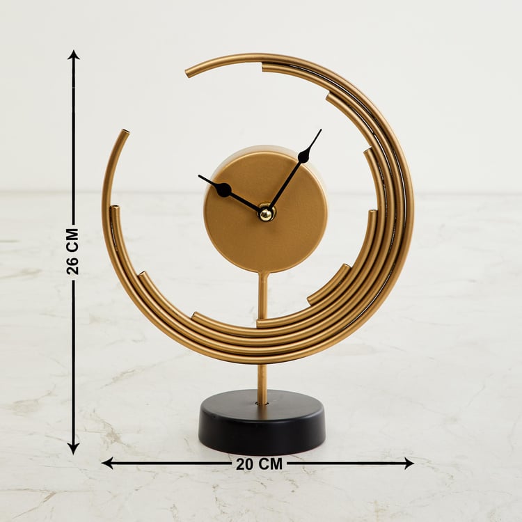 Casablanca Metal Table Clock - 20x25cm