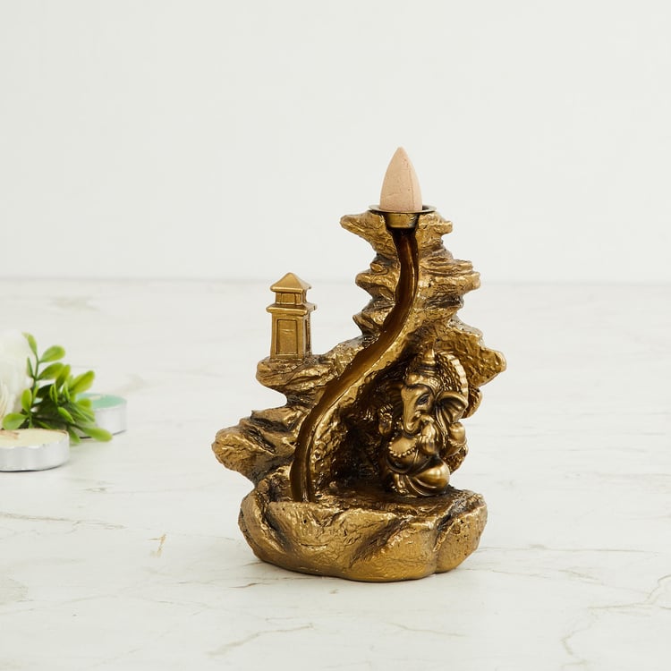 Tranquil Polyresin Ganesha Incense Holder