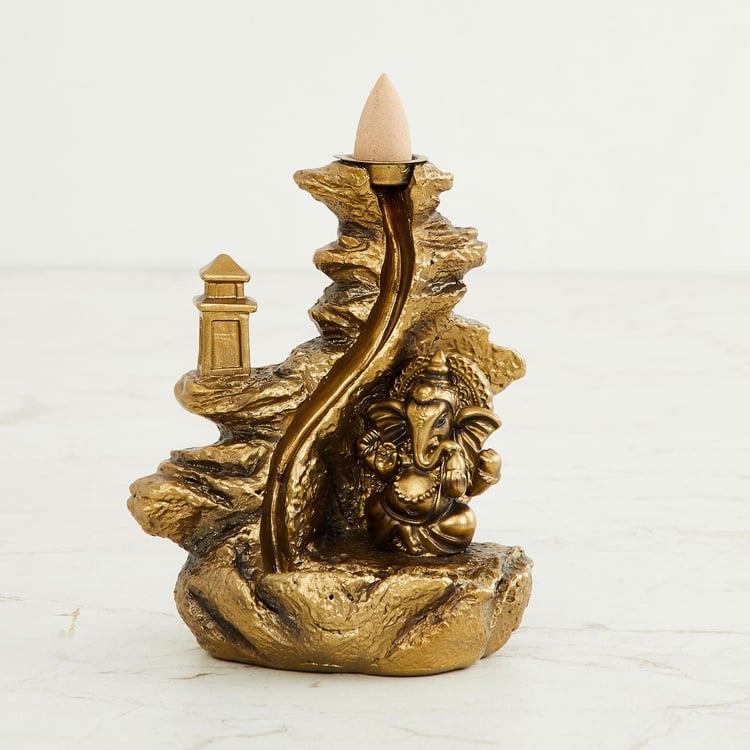 Tranquil Polyresin Ganesha Incense Holder