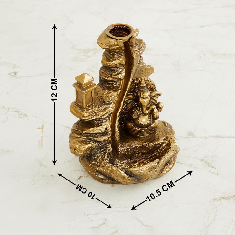 Tranquil Polyresin Ganesha Incense Holder