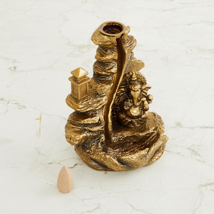 Tranquil Polyresin Ganesha Incense Holder