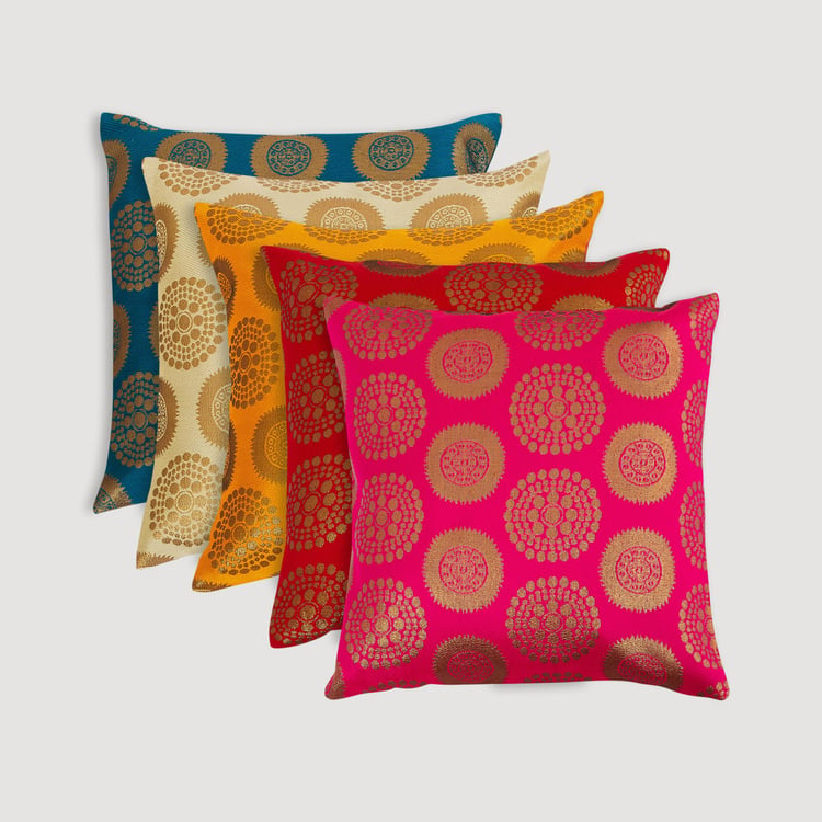 Corsica Mystic India Set of 5 Cushion Covers - 30x30cm