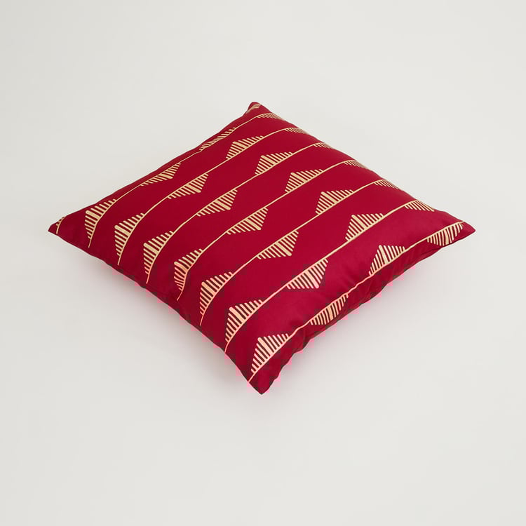 Corsica Foil Print Cushion Cover Knife Edge - Set of 5 - 40 x 40 cm
