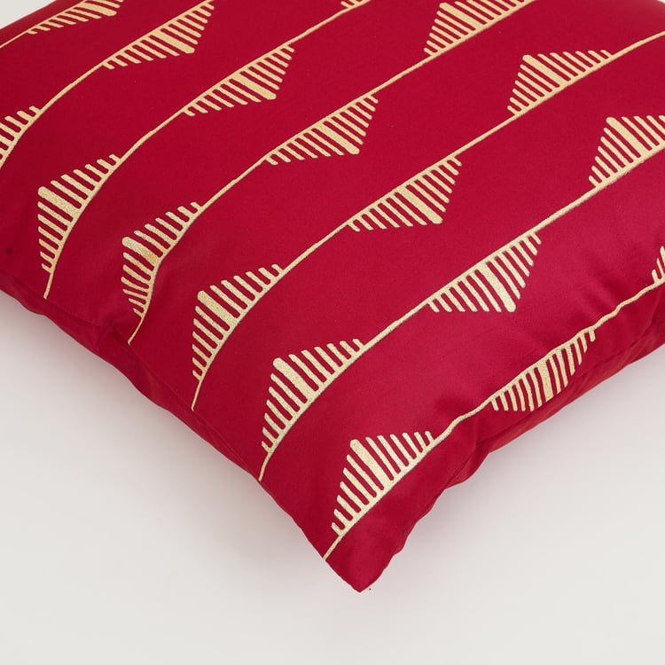 Corsica Foil Print Cushion Cover Knife Edge - Set of 5 - 40 x 40 cm