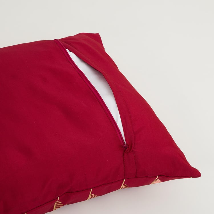 Corsica Foil Print Cushion Cover Knife Edge - Set of 5 - 40 x 40 cm