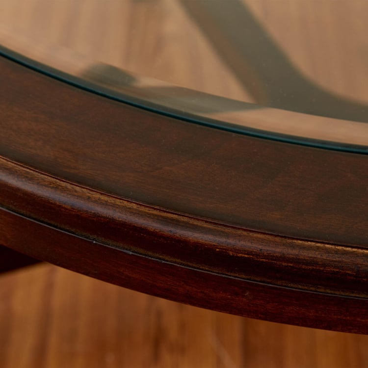 Malmo Nxt Glass Top Coffee Table with Stools - Brown