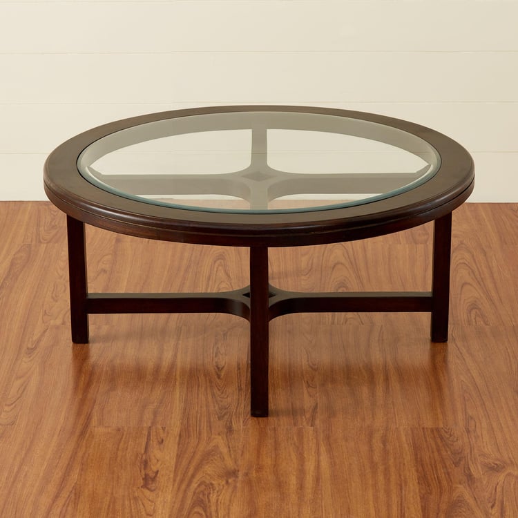 Malmo Nxt Glass Top Coffee Table with Stools - Brown