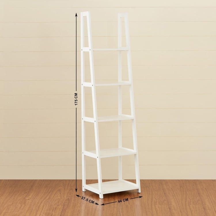 Frost Nxt 5-Tier Book Shelf - White