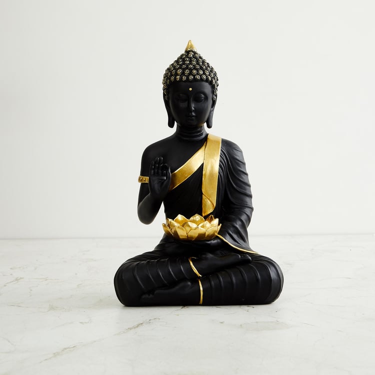 Brighton Polyresin Buddha Figurine with T-Light Holder