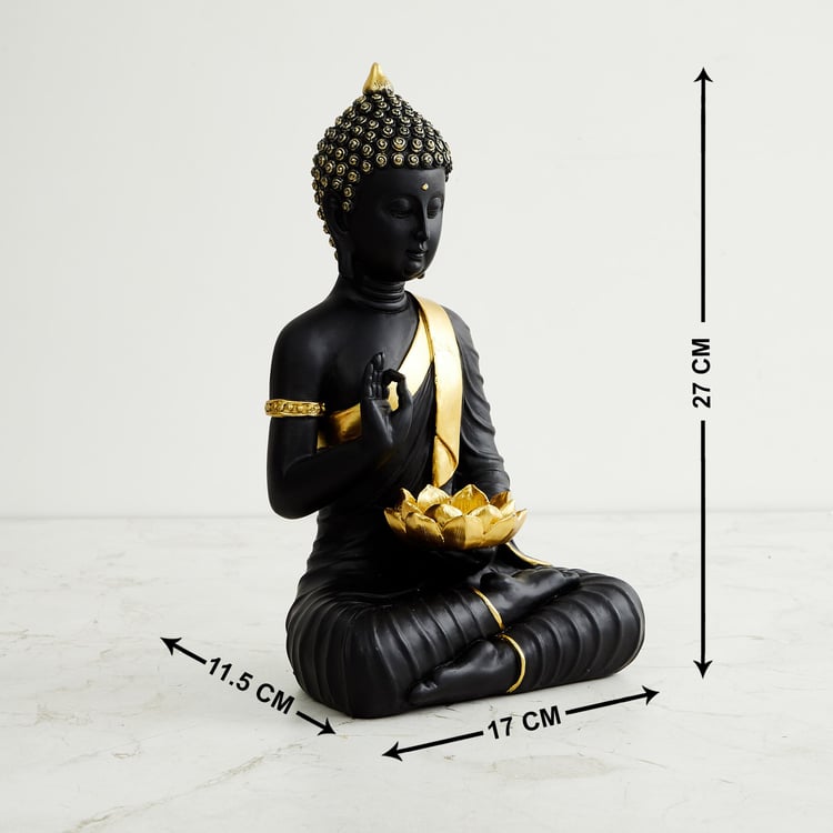 Brighton Polyresin Buddha Figurine with T-Light Holder