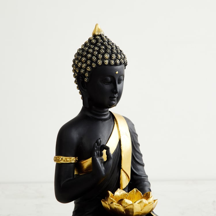 Brighton Polyresin Buddha Figurine with T-Light Holder