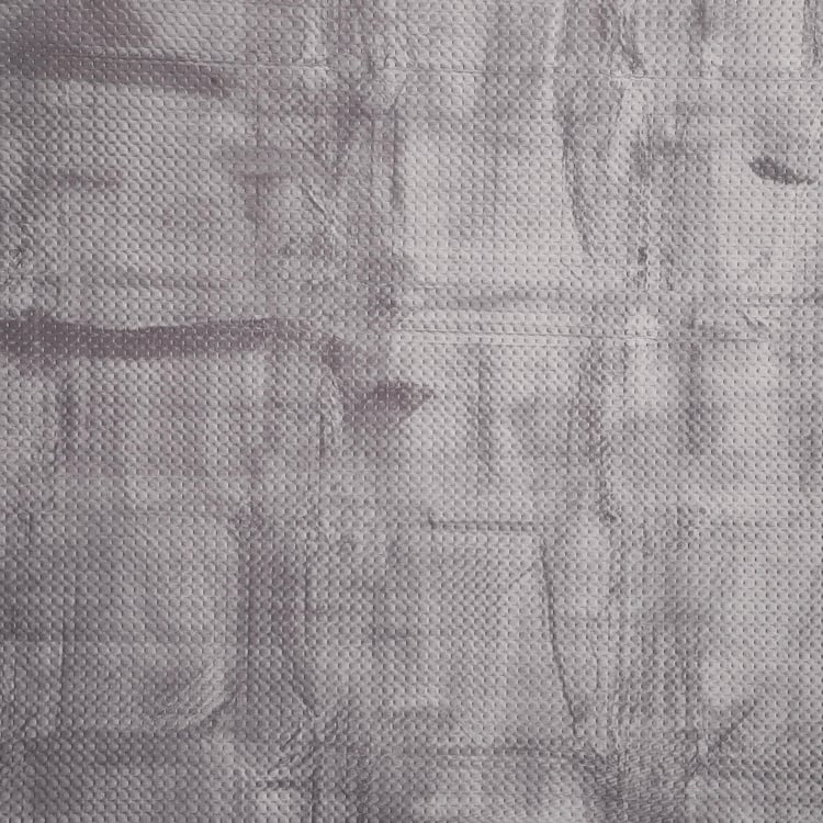 Colour Connect Pin Sonic Grey Textured Double Quilt - 200GSM