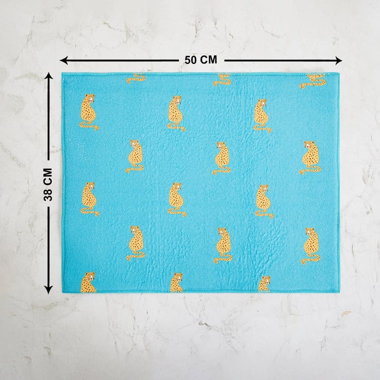 Mandarin Printed Dish Drying Mat with Dish Rack