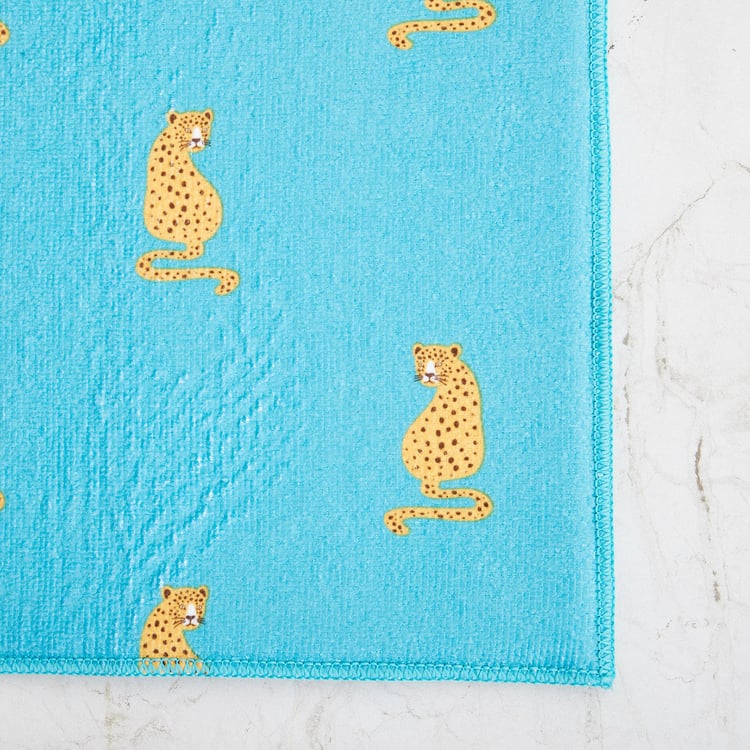 Mandarin Printed Dish Drying Mat with Dish Rack