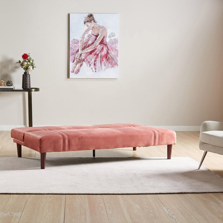 Magnum Fabric 3-Seater Sofa Bed - Pink