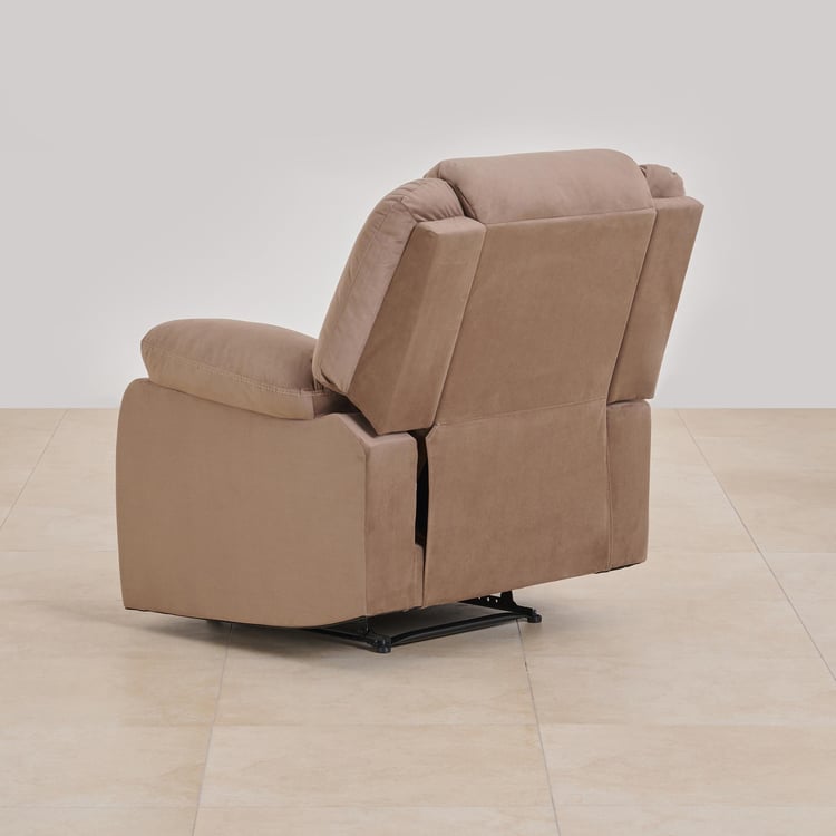 Cairo Fabric 1-Seater Recliner - Brown