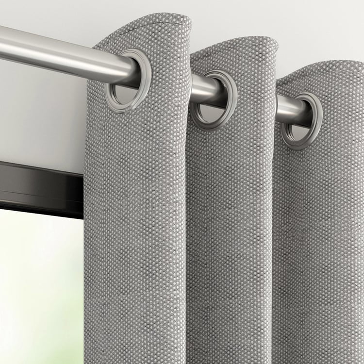 D'DECOR Makena Textured Door Curtain - 135 cm x 225 cm