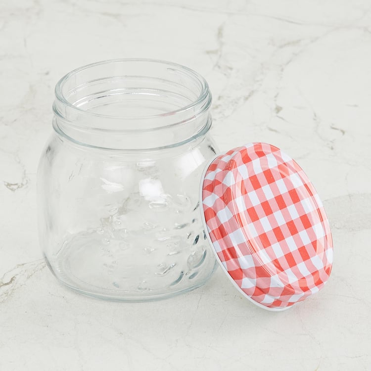 Corsica Essentials Set of 4 Tin Lid Glass Jars - 250ml