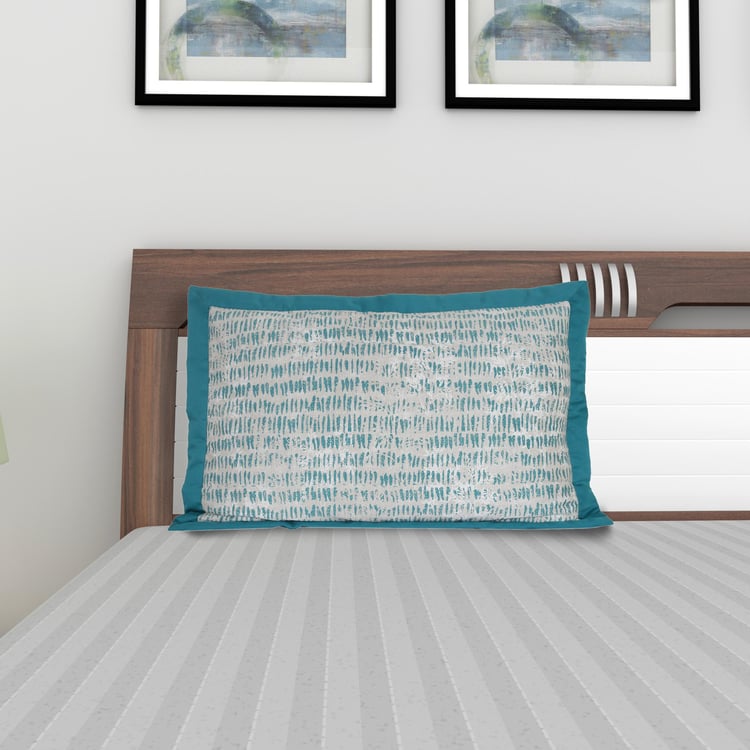 MASPAR Traversed Line Textured Pillow Sham-Set of 2 - 50 cm x 75 cm