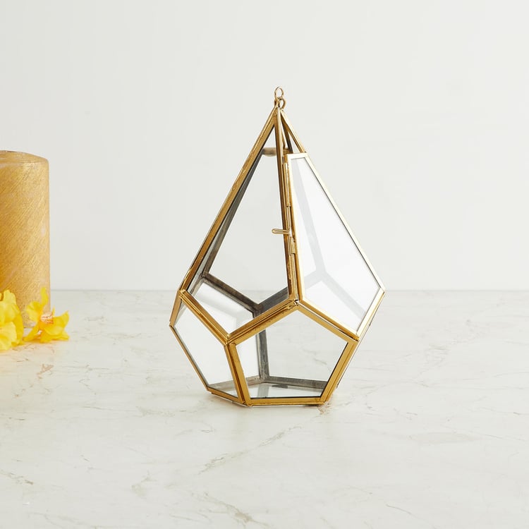 Eternity Gold Hexagonal Terrarium