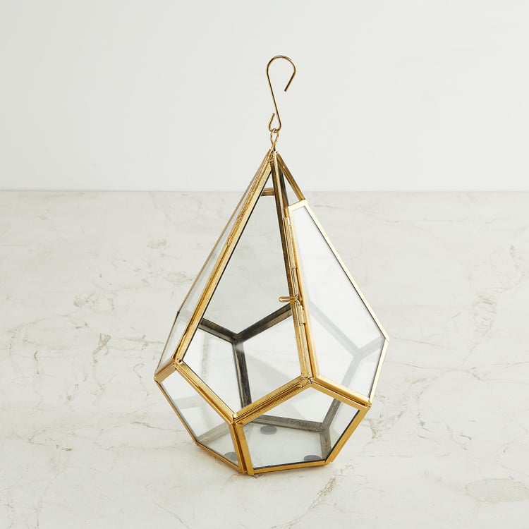 Eternity Gold Hexagonal Terrarium