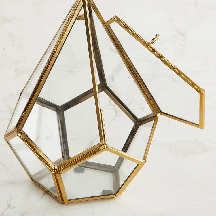 Eternity Gold Hexagonal Terrarium