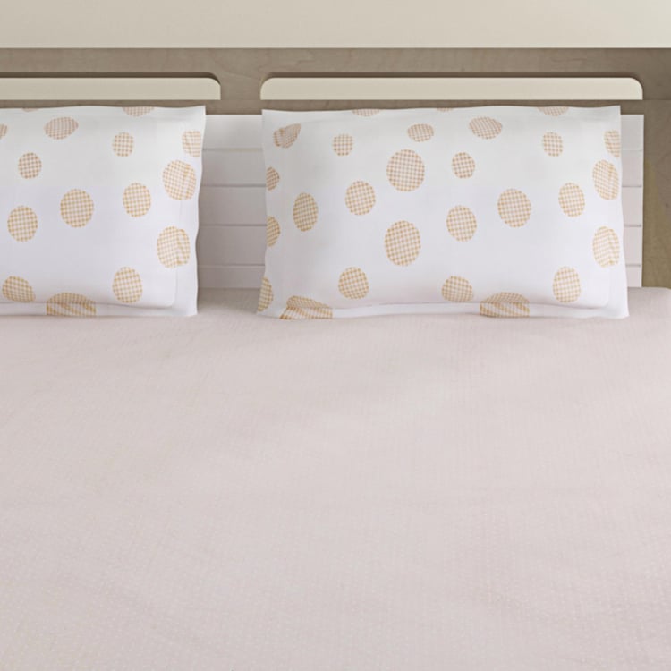 SWAYAM Pastel Vogue  3-Pc. XL Double Bedsheet  Set - 274 x 274 cm