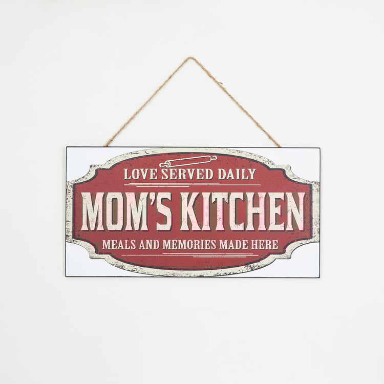 Garnet Quote on Mom's Kitchen Picture Frame - 18 x 35 cm