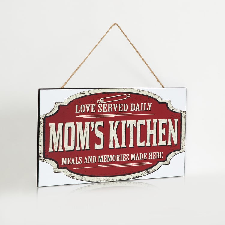 Garnet Quote on Mom's Kitchen Picture Frame - 18 x 35 cm