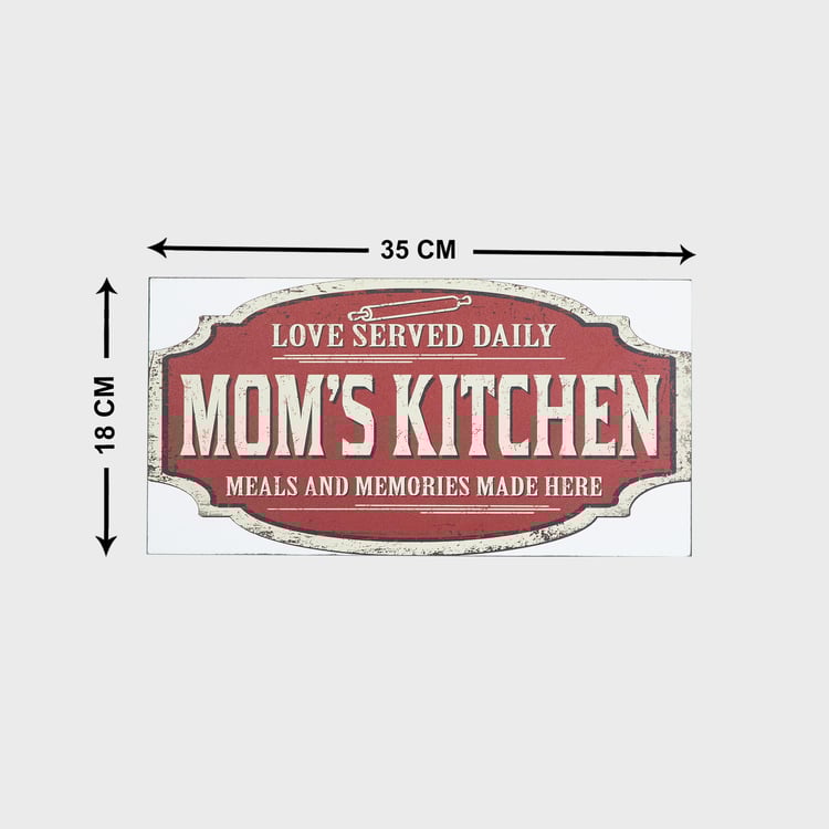 Garnet Quote on Mom's Kitchen Picture Frame - 18 x 35 cm