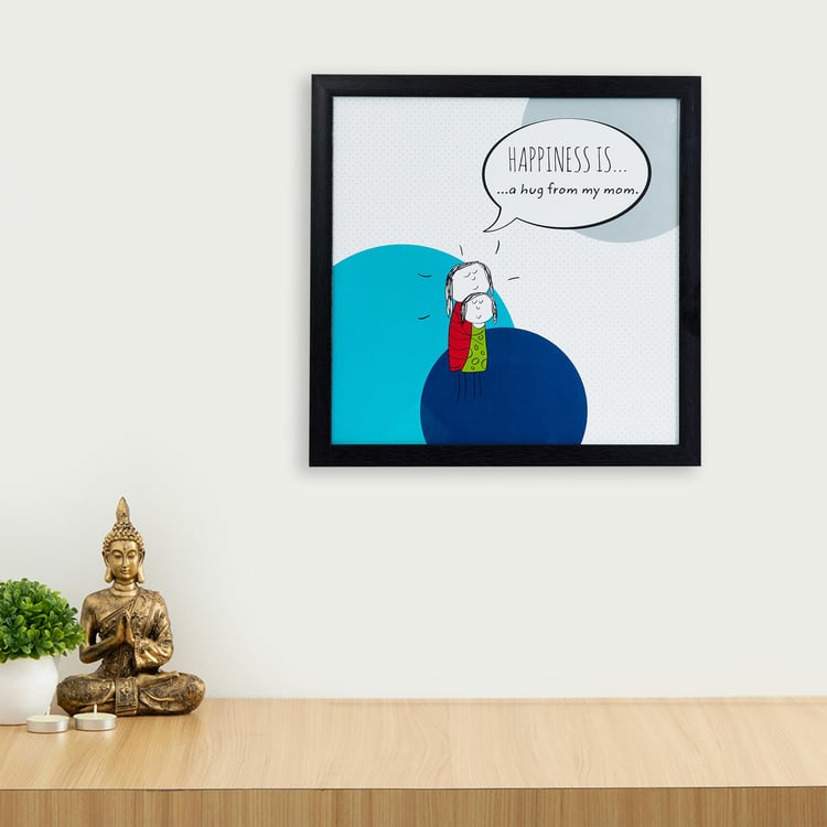 Happiness Is Hug From Mom Picture Frame - 35 x 35 cm
