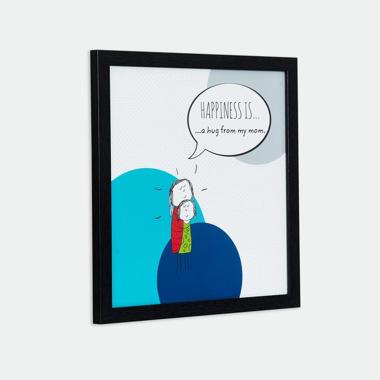 Happiness Is Hug From Mom Picture Frame - 35 x 35 cm