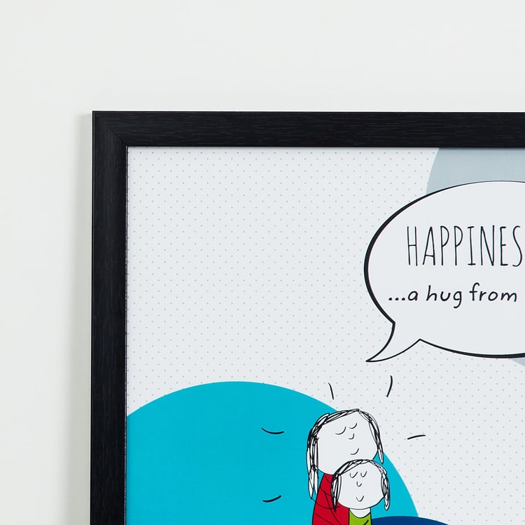 Happiness Is Hug From Mom Picture Frame - 35 x 35 cm