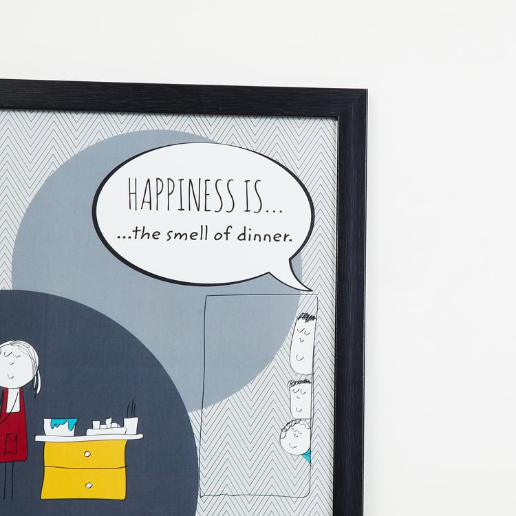 Happiness Is The Smell of Dinner Picture Frame - 35 x 35 cm