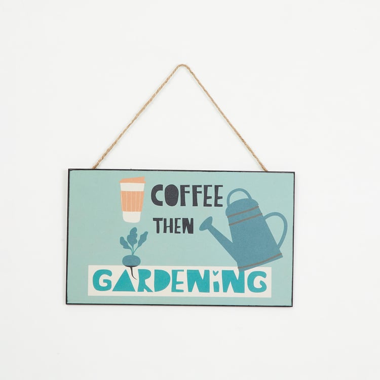 Garnet Quote on Coffe and Gardening Picture Frame - 15 x 25 cm
