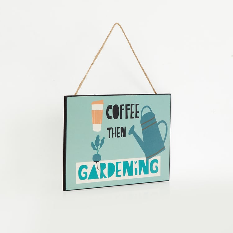 Garnet Quote on Coffe and Gardening Picture Frame - 15 x 25 cm