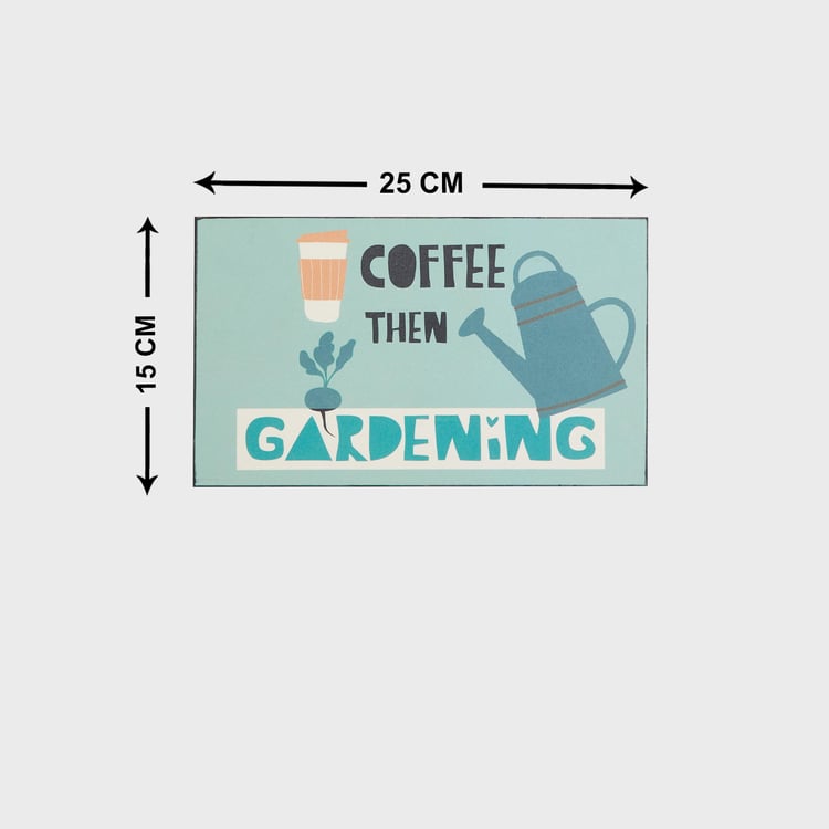 Garnet Quote on Coffe and Gardening Picture Frame - 15 x 25 cm