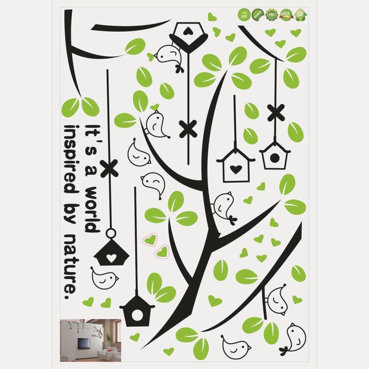 Corsica Nova Multicolour Tree Wall Decal - 50 x 70 cm