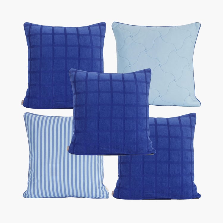 MASPAR Fuzzy Box Cushion Cover - Set of 5 Pcs - 45 x 45 cm