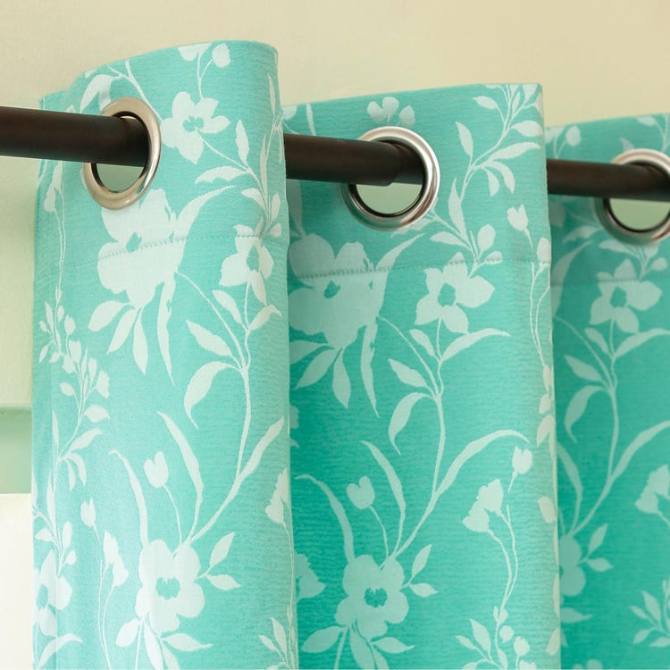 Medley Teal  Blackout Door Curtain - 1.10x 2,25m