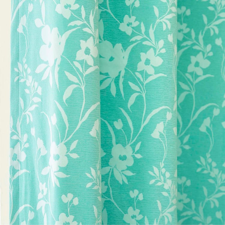 Medley Teal  Blackout Door Curtain - 1.10x 2,25m